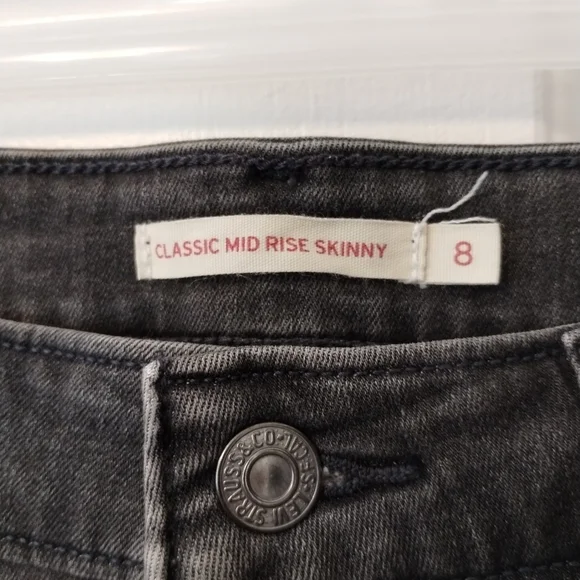 Levi's stretch mid rise skinny jeans - Picture 4 of 10